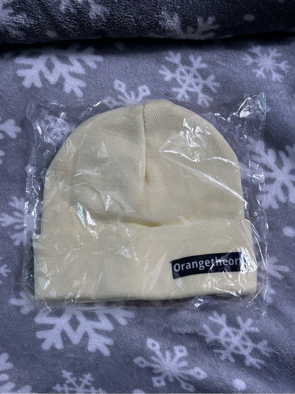 Orangetheory Cream Knit Beanie - Adult size - NWT